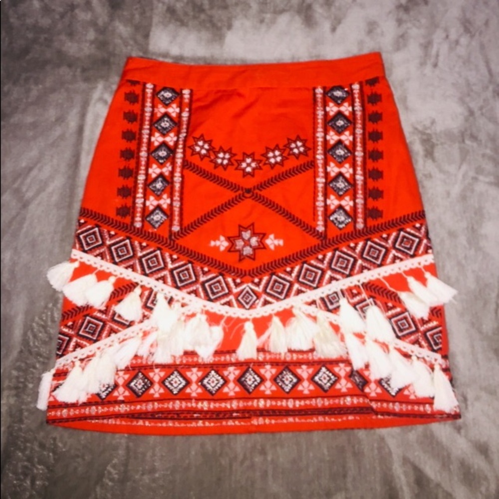 Orange skirt